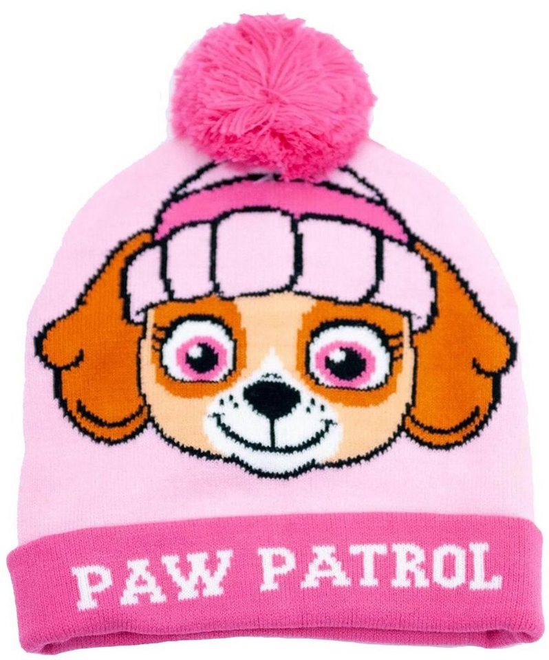 PAW PATROL Bommelmütze Paw Patrol Mädchen Pudelmütze warme Mütze Kindermütze von PAW PATROL