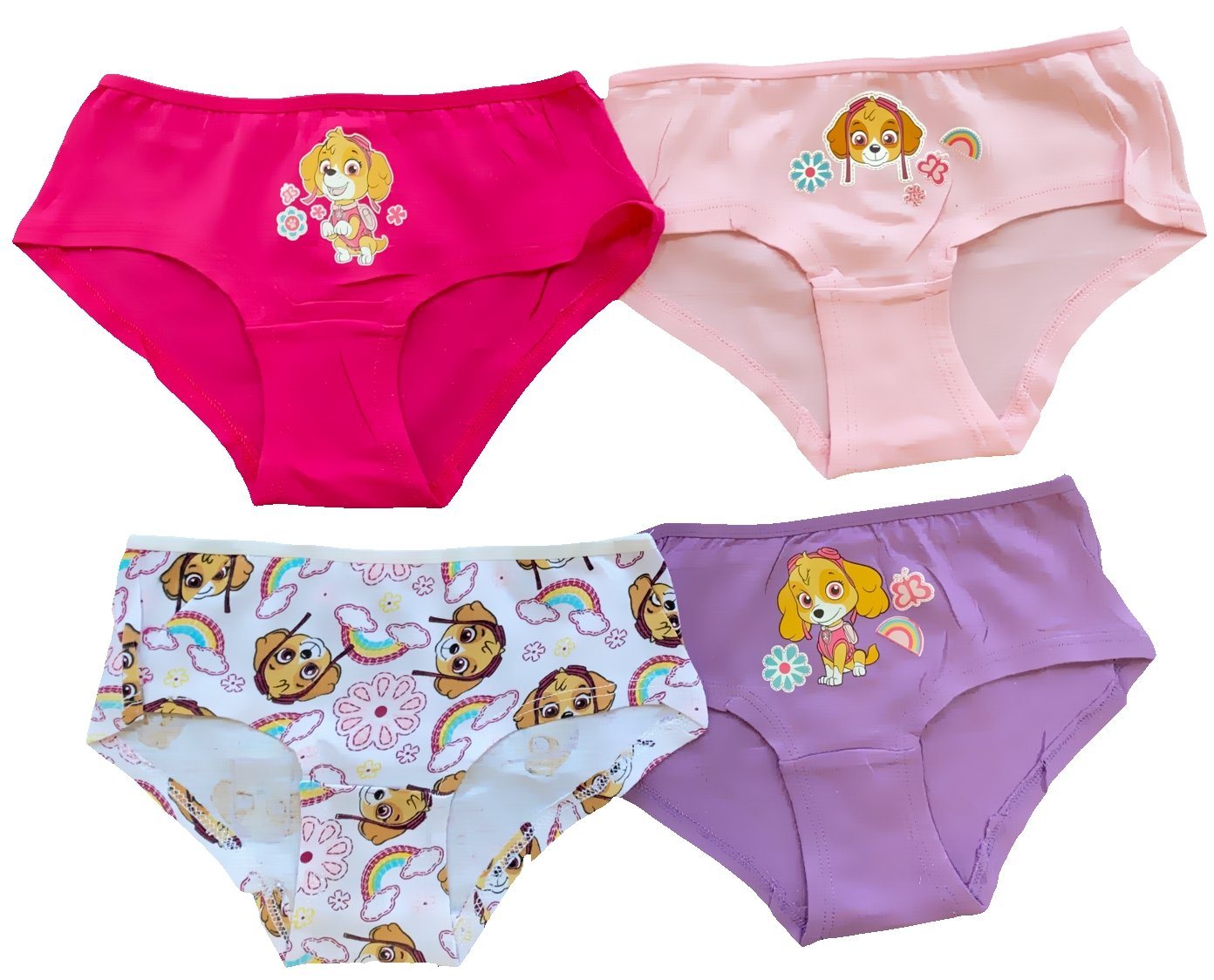 PAW PATROL Boxer 4x PAW PATROL Slips Mädchen Unterhosen Slips Schlüpfer von PAW PATROL