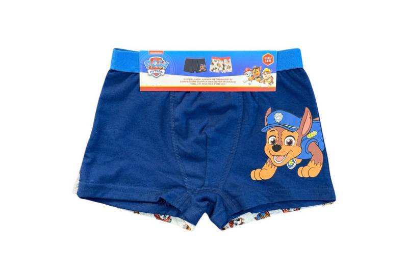 PAW PATROL Boxershorts 2er Pack Kinder Unterhose Boxershort Untehose Jungen Gr. 110/116 (2er-Pack) von PAW PATROL