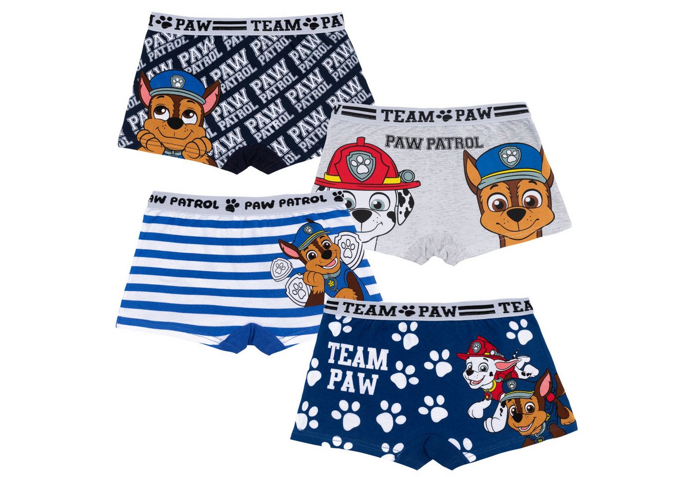 PAW PATROL Boxershorts Paw Patrol Boxershorts (4er Pack) von PAW PATROL