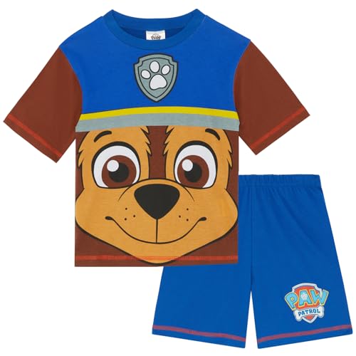 PAW PATROL Chase Schlafanzug mit Kurzarm für Kinder - 100% Baumwolle - 2-3 Jahre: 98cm von PAW PATROL