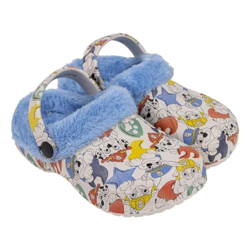 PAW PATROL Clogs für Jungen, Hausschuhe, Shearling-Clogs Design, Geschenk für Kinder, Größe EU 24/25 von PAW PATROL