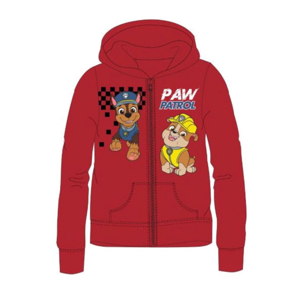 PAW PATROL Collegejacke PAW Patrol Leichte Sommerjacke für Jungen mit Chase und Rubble in Rot von PAW PATROL