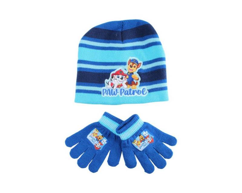 PAW PATROL Fleecehandschuhe Paw Patrol Ready Kinder Mütze & Handschuh Set Winter von PAW PATROL