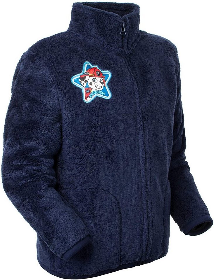 PAW PATROL Fleecejacke PAW PATRO Fleecejacke Jungen + Mädchen dunkelblau warm + weich Gr. 98 - 104, 122 - 128, 134 - 140 von PAW PATROL