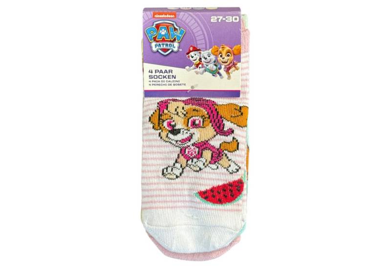 PAW PATROL Freizeitsocken 4er Pack Kinder Socken Mädchen Strümpfe Gr. 27-30 von PAW PATROL