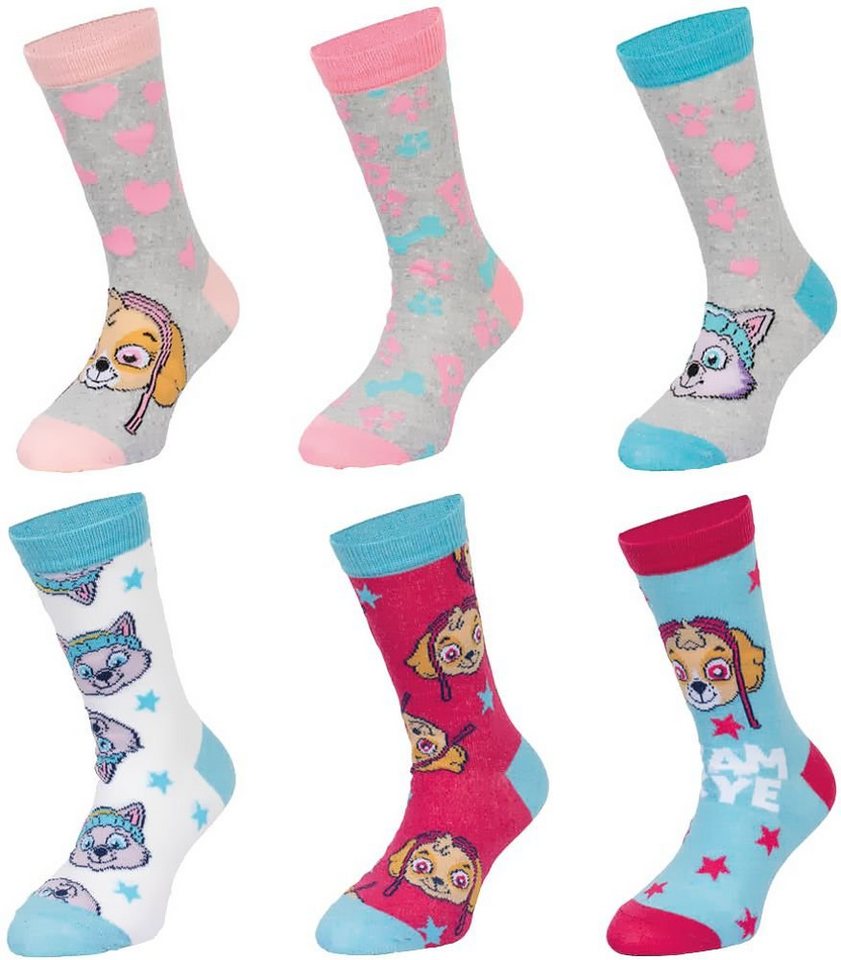 PAW PATROL Freizeitsocken Mädchen Strümpfe Set Kindersocken 23/26 27/30 31/34 von PAW PATROL