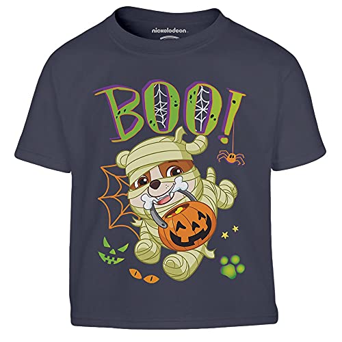Paw Patrol - Halloween Boo Rubble Mumie Kinder Jungen T-Shirt 104 Marineblau von PAW PATROL