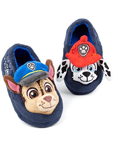 PAW PATROL Hausschuhe Kinder Kleinkinder | Animierte Rettungswelpen mit 3D-Ohren, Chase Marshall, für Mädchen und Jungen von PAW PATROL