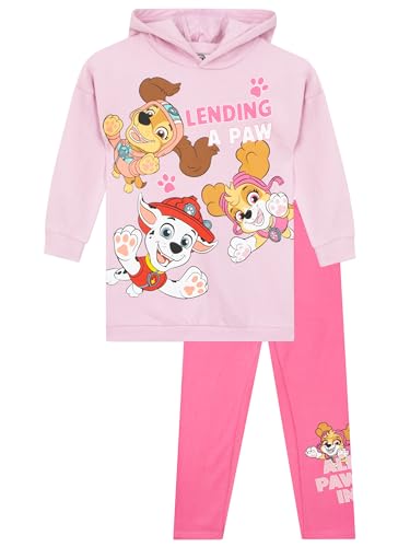 PAW PATROL Jogginganzug | Zweiteiler Pullover Und Leggings Mädchen | Skye Mädchen Outfit Set Rosa 116 von PAW PATROL