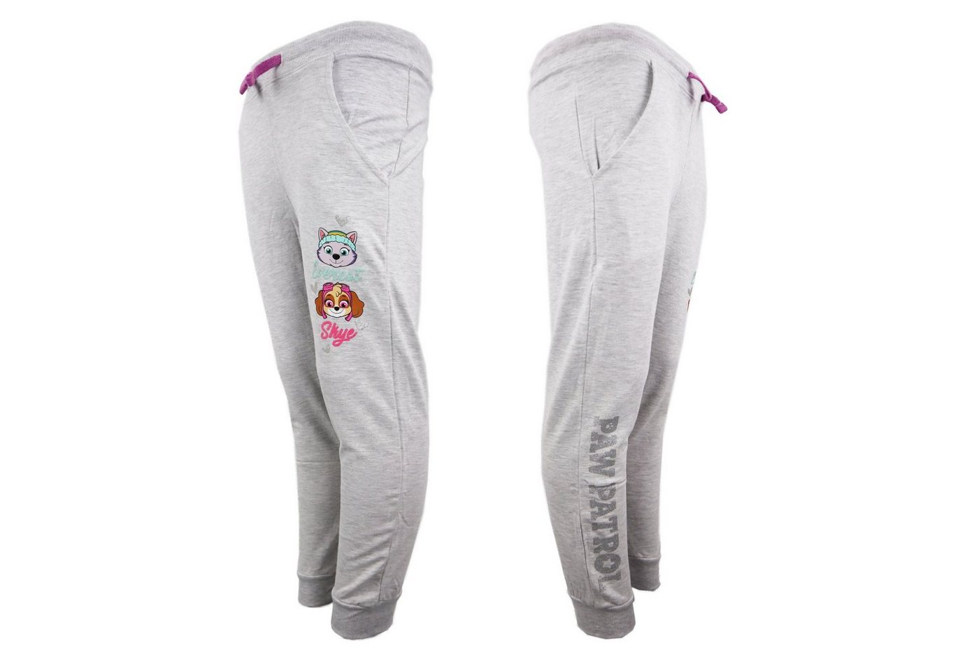 PAW PATROL Jogginghose Paw Patrol Skye Everest Mädchen Kinder Hose Gr. 98 bis 128, Grau oder Blau von PAW PATROL