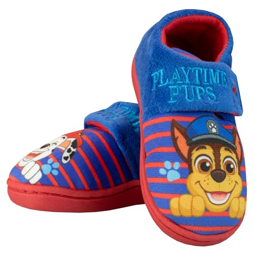 PAW PATROL Jungen Hausschuhe Chase Blau EU 24 (UK 7) von PAW PATROL