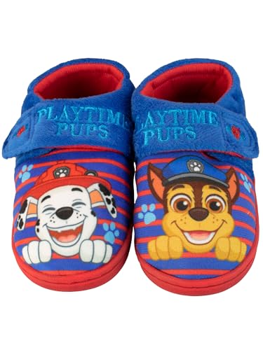 PAW PATROL Jungen Hausschuhe Chase Blau EU 27 (UK 9) von PAW PATROL