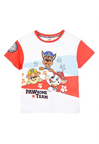 PAW PATROL Jungen Nickelodeon T-Shirt, rot, 4 Jahre von PAW PATROL