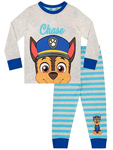 PAW PATROL Jungen Schlafanzug Chase Grau 86 von PAW PATROL