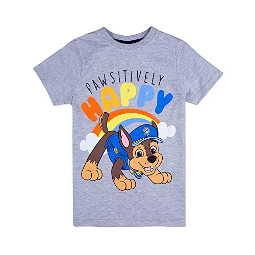 PAW PATROL Jungen T - Shirt mit Chase 82047 grau, Größe 116, 6 Jahre von PAW PATROL