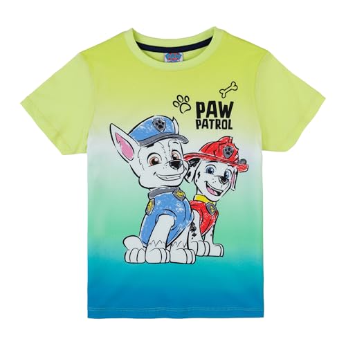 PAW PATROL Jungen T-Shirt mit Chase und Marshall 82004 grün, Größe 116,6 Jahre von PAW PATROL