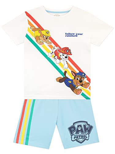 PAW PATROL Jungen T-Shirt und Shorts Set Mehrfarbig 110 von PAW PATROL