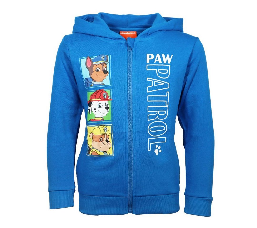 PAW PATROL Kapuzenpullover Paw Patrol Kinder Jungen Kapuze Pullover Sweatshirt Hoodie Gr. 98 bis 128 von PAW PATROL