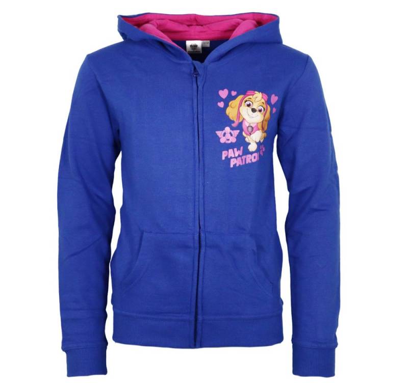 PAW PATROL Kapuzenpullover Paw Patrol Skye Kinder Mädchen Kapuzen Jacke Pulli Gr. 98 bis 128, 100% Baumwolle von PAW PATROL