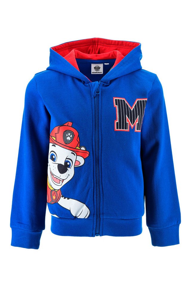 PAW PATROL Kapuzensweatshirt PAW PATROL Sweatjacke mit Kapuze, grau, Kapuzenpullover, Hoody von PAW PATROL