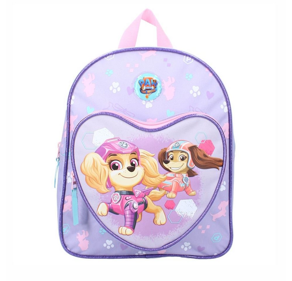 PAW PATROL Kinderrucksack Rucksack mit Herz-Vortasche Girl Pup Paw Patrol 31 x 25 x 9 cm von PAW PATROL