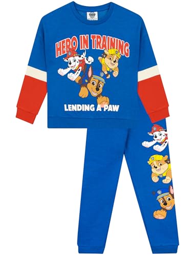 PAW PATROL Kleidung | Zweiteiler Jungen Pullover Und Jogginghose | Chase Kinderkleidung Blau 92 von PAW PATROL