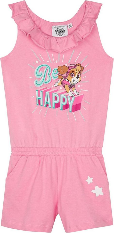 PAW PATROL Kurzoverall Paw Patrol Mädchen kurzer Jumpsuit Overall Sommeranzug 2-8 Jahre Paw Mädchen Jumpsuit von PAW PATROL