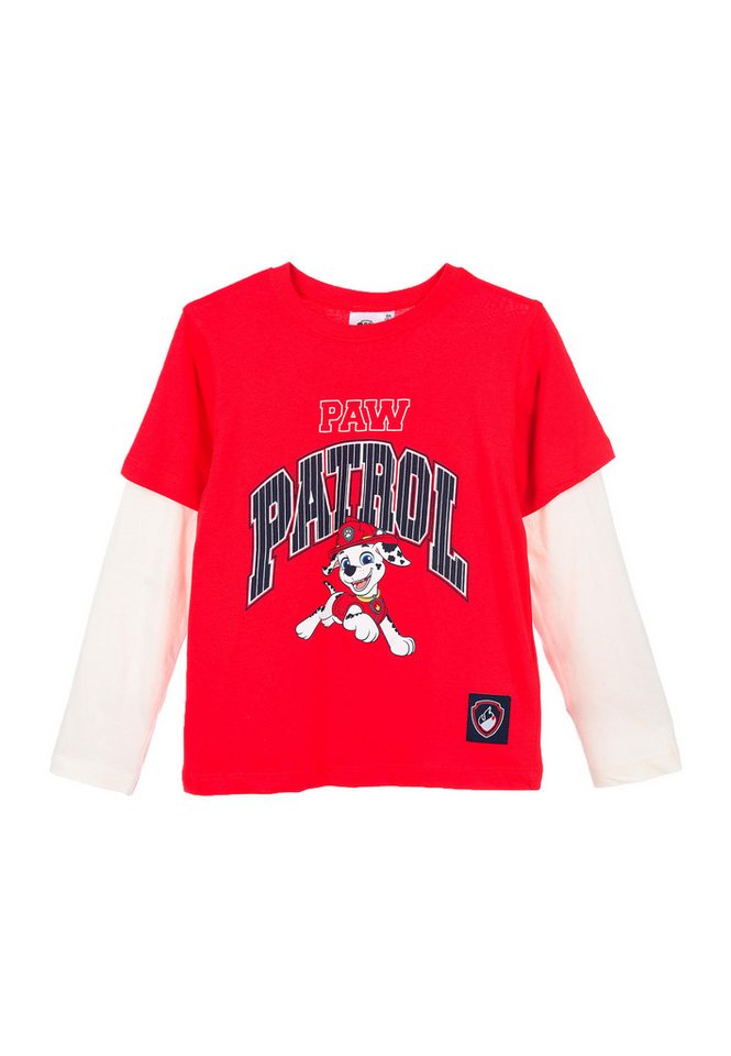 PAW PATROL Langarmshirt Jungen Langarmshirt mit Marshall Motiv aus Baumwolle von PAW PATROL