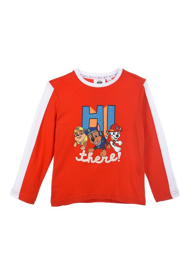 PAW PATROL Langarmshirt Kinder Jungen Langarm-Shirt Longsleeve Oberteil Chase Marshall Rubbles von PAW PATROL