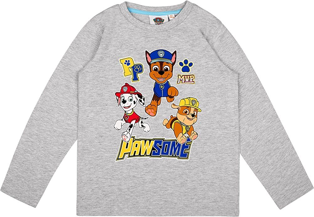 PAW PATROL Langarmshirt PAW PATROL Jungen Langarm T-Shirt Kinder Sweatshirt Pullover von PAW PATROL