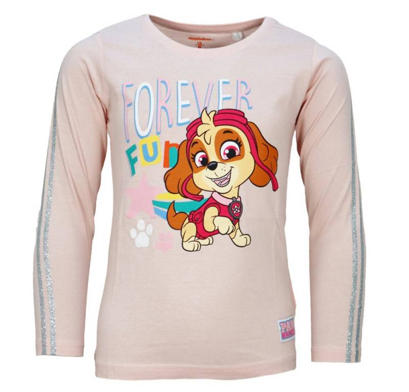 PAW PATROL Langarmshirt Paw Patrol Skye Kinder Mädchen Langarmshirt Shirt Gr. 98 bis 128 von PAW PATROL