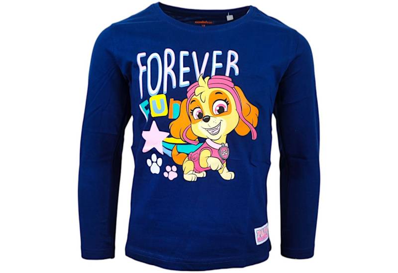 PAW PATROL Langarmshirt Skye - Forever Fun Mädchen Shirt aus Baumwolle Gr. 98 - 128 cm von PAW PATROL