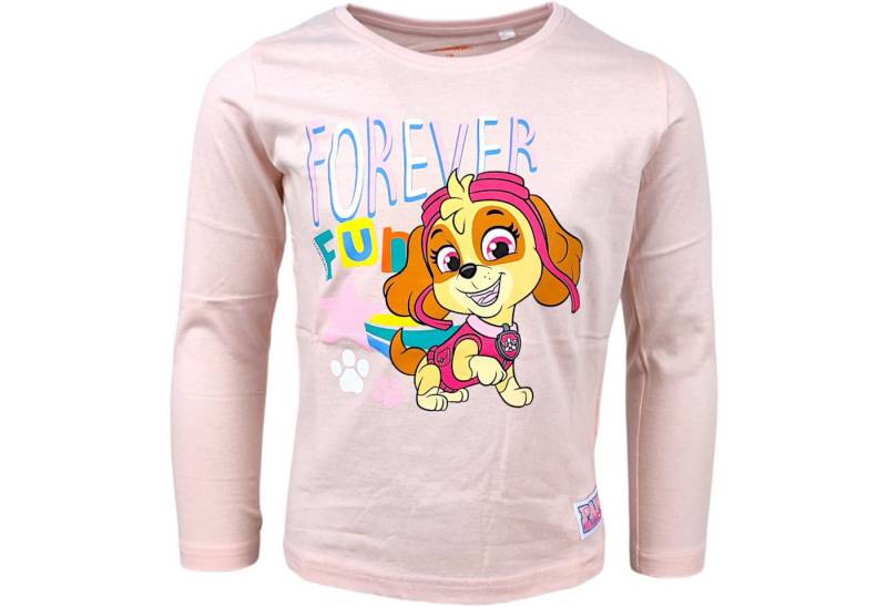 PAW PATROL Langarmshirt Skye - Forever Fun Mädchen Shirt aus Baumwolle Gr. 98 - 128 cm von PAW PATROL