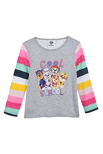 PAW PATROL Langarmshirt Sweatshirt Pullover Mädchen (Grau,98) von PAW PATROL