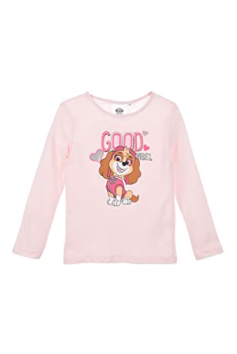 PAW PATROL Langarmshirt Sweatshirt Pullover Mädchen (Rosa,116) von PAW PATROL