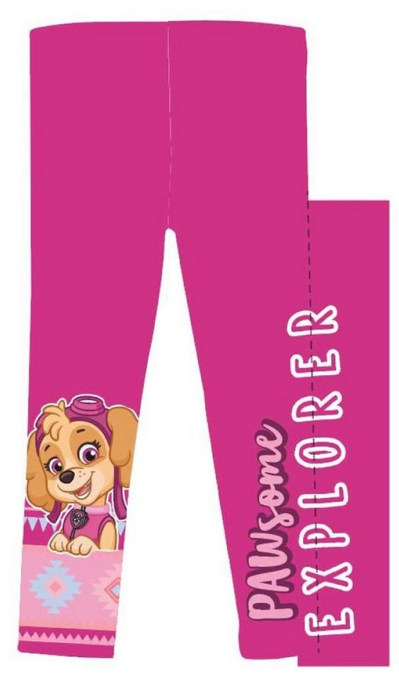 PAW PATROL Leggings PAW PATROL Mädchen Leggings Mädchenhose Kinder rosa + pink Hosen Leggins Gr.92 98/104 110/116 122/128 von PAW PATROL