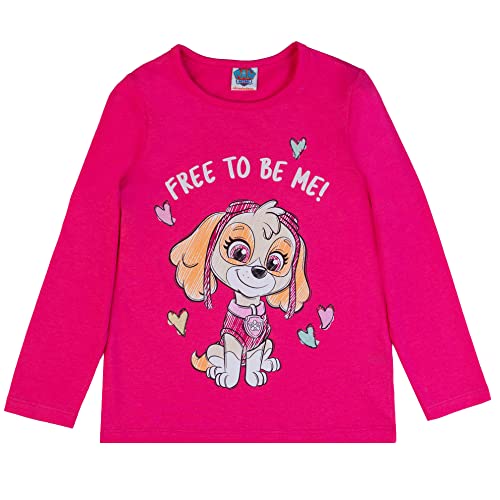 PAW PATROL Mädchen Langarmshirt mit Skye 82234 pink, Größe 116, 6 Jahre von PAW PATROL