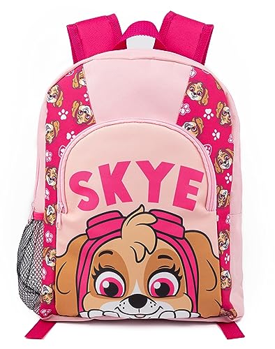 PAW PATROL Mädchen Pinker Rucksack | Begleite Skye auf aufregenden Abenteuern mit diesem lebendigen Rucksack | Gehe überall hin mit deinem Lieblingshund | Verstellbare Gurte und ausreichend Stauraum von PAW PATROL