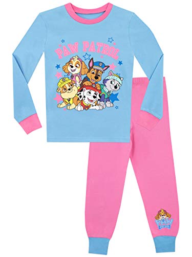 PAW PATROL Mädchen Schlafanzug Chase Marshall Skye Everest Slim Fit Mehrfarbig 122 von PAW PATROL