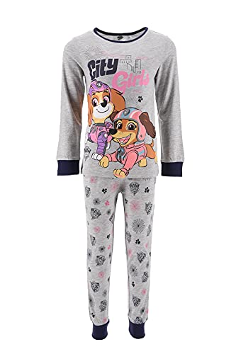 PAW PATROL Mädchen Schlafanzug Pyjama Langarm Skye (Grau, 98) von PAW PATROL