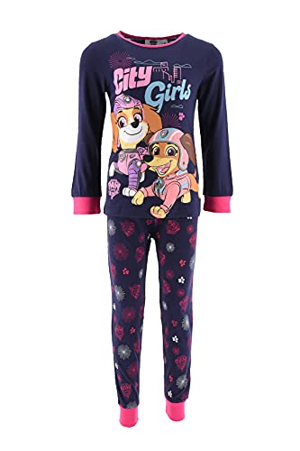 PAW PATROL Mädchen Schlafanzug Pyjama Langarm Skye (Lila, 116) von PAW PATROL