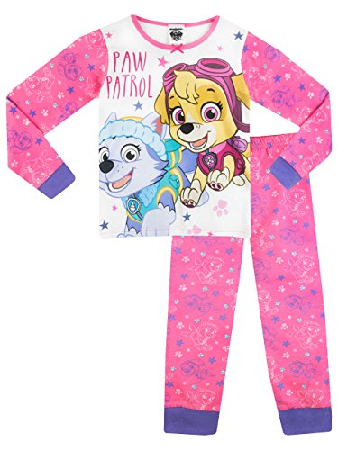 PAW PATROL Mädchen Skye und Everest Schlafanzug 110cm von PAW PATROL