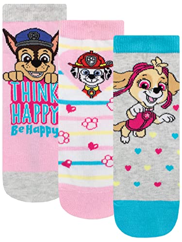 PAW PATROL Mädchen Socken im 3er Pack Mehrfarbig 31-36 von PAW PATROL