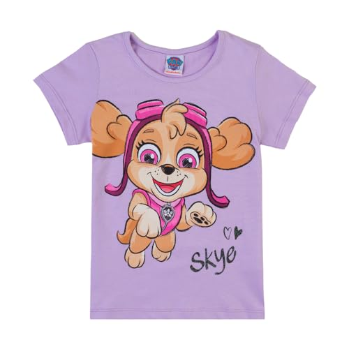 PAW PATROL Mädchen T-Shirt mit Skye 82201 violett, Größe 104,4 Jahre von PAW PATROL