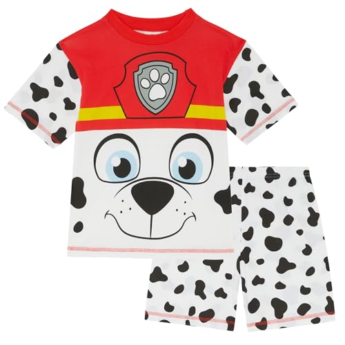 PAW PATROL Marshall Schlafanzug mit Kurzarm für Kinder - 100% Baumwolle - 4-5 Jahre: 110cm von PAW PATROL