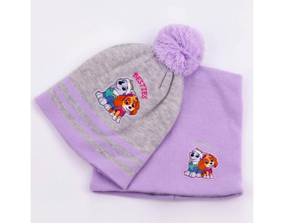 PAW PATROL Mütze & Schal Paw Patrol Winterset Mütze und Schal Mädchen von PAW PATROL