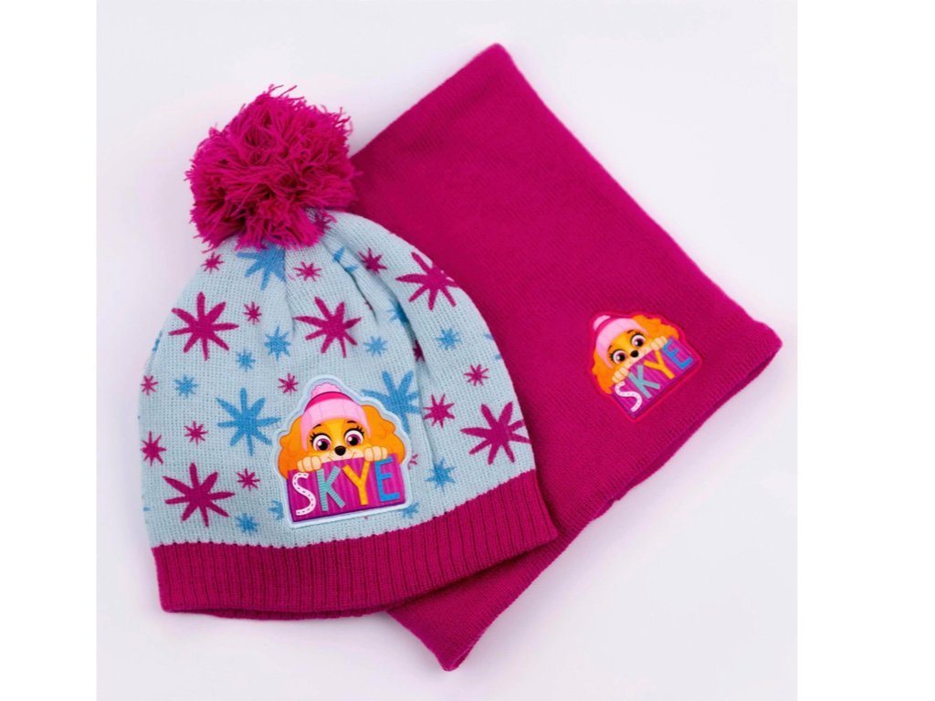 PAW PATROL Mütze & Schal Paw Patrol Winterset Mütze und Schal Mädchen von PAW PATROL