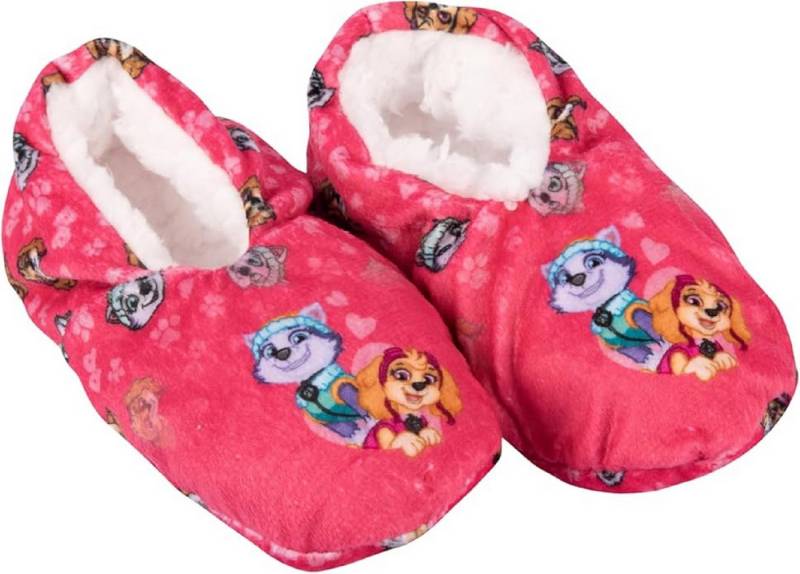 PAW PATROL Pantoffeln – Kuschelige Hausschuhe für Kinder in Pink Hausschuh von PAW PATROL
