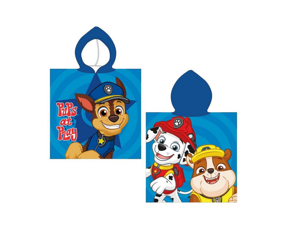 PAW PATROL Poncho Paw Patrol Strandhandtuch-Poncho 50×115 cm – Kapuzenponcho von PAW PATROL